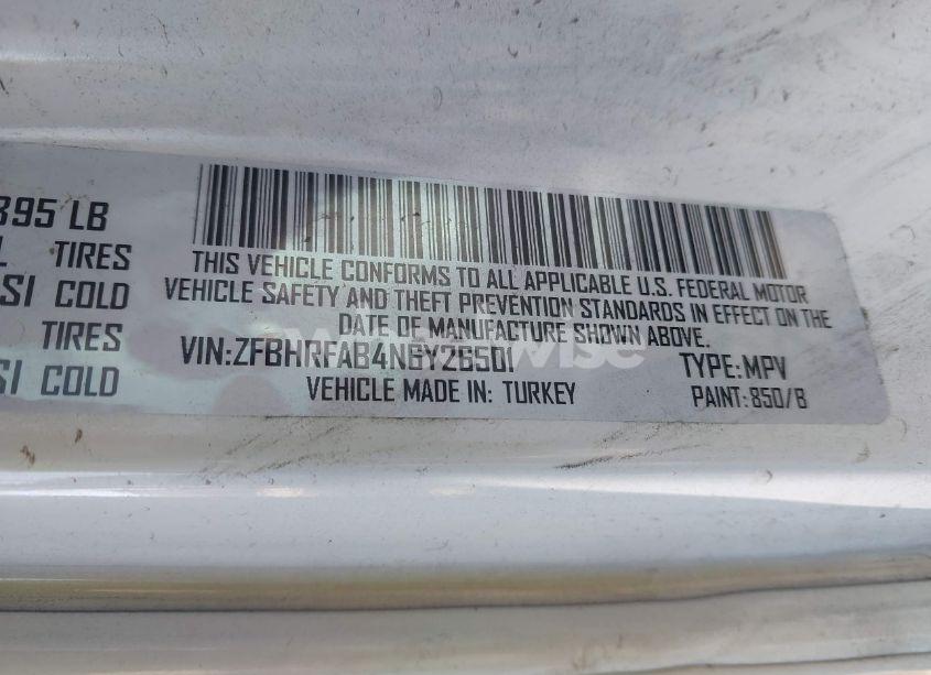 Photo 9 of 2022 Ram Promaster CITY CARGO VAN (VIN ZFBHRFAB4N6Y26501)