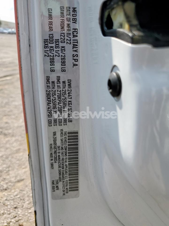Photo 13 of 2022 RAM PROMASTER CITY TRADESMAN N/A (VIN ZFBHRFAB7N6Y31854)