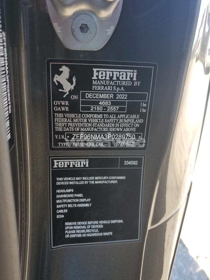 Photo 14 of 2023 FERRARI SF 90 SPIDER (VIN ZFF96NMA3P0289750)